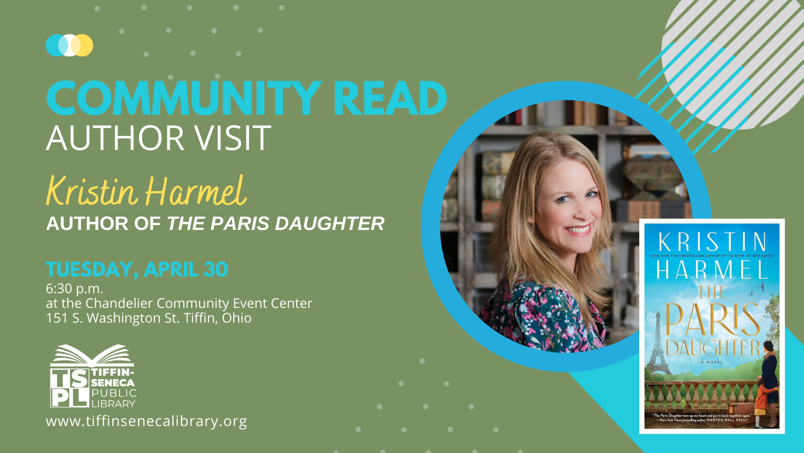 Community Read Author Visit | You're invited! 